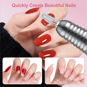 PICKBEAU kit includes 6 bits and 6 sanding bands for versatile nail care