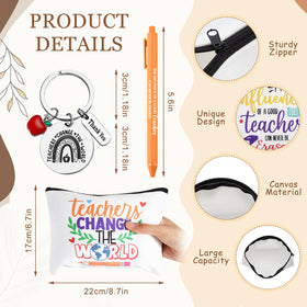 Pickmesh stainless steel teacher keychain with durable design