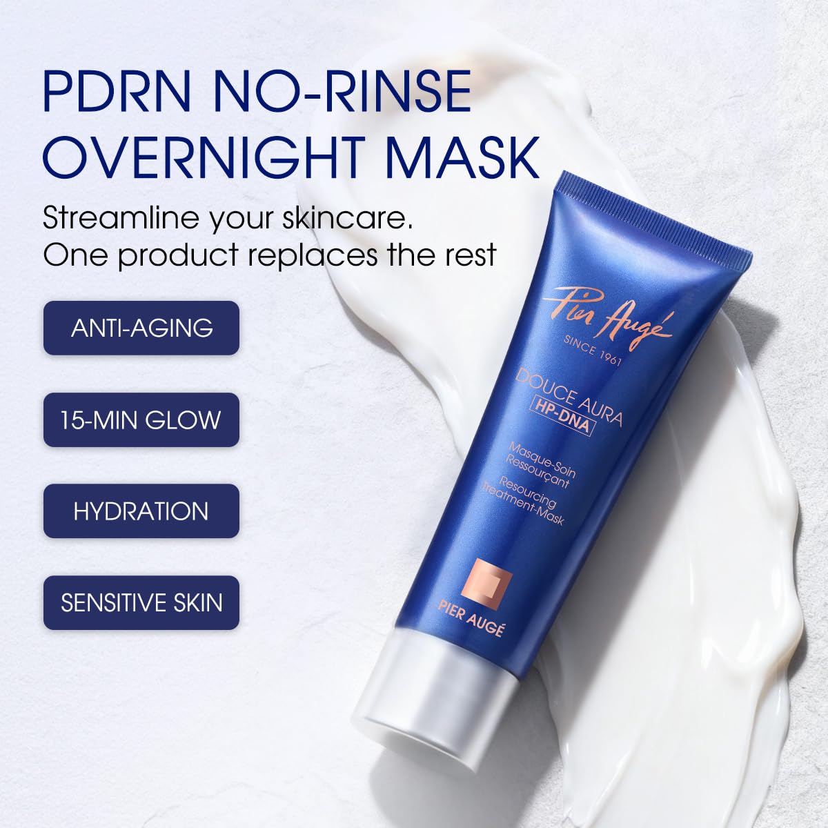 Pier Augé PDRN Mask 50ml jar highlighting premium texture