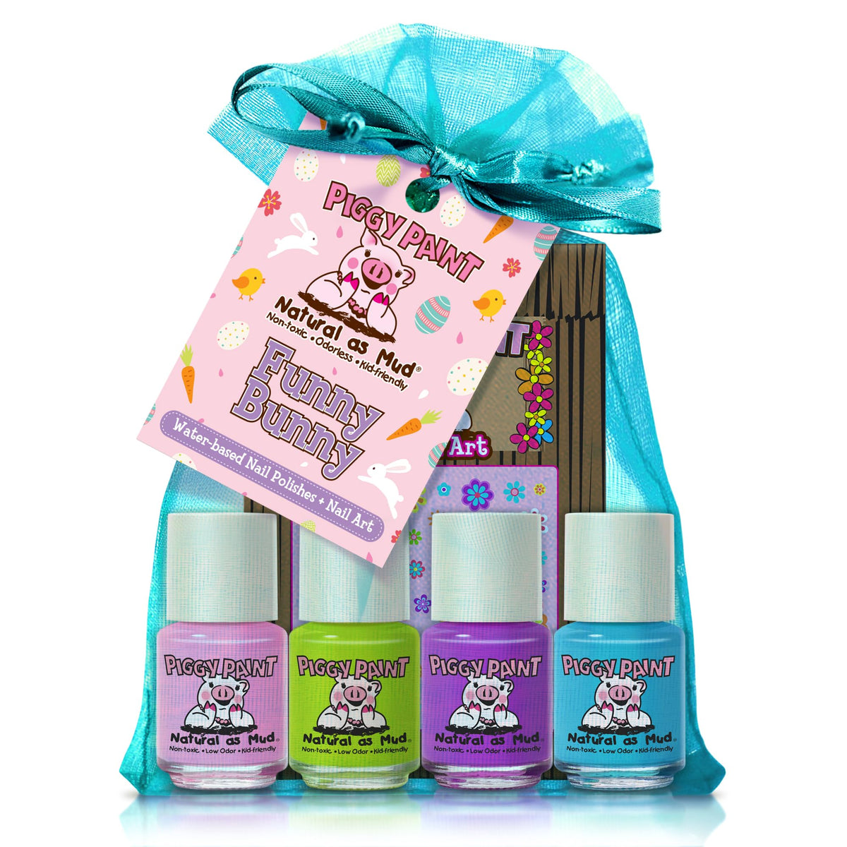 Piggy Paint Funny Bunny nail polish bottle on display, kid-safe non-toxic formula.