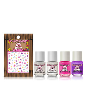 Piggy Paint glitter topcoat adds sparkle to any color