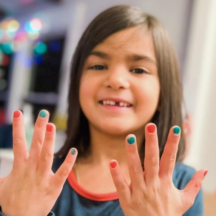 Kid-friendly, vegan, cruelty-free polish supports safe, creative playtime.