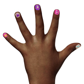 Piggy Paint LOL neon pink shimmer bottle for vibrant nails