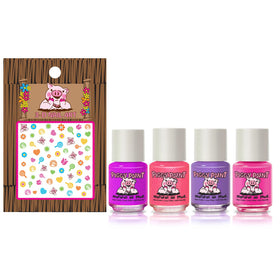 Piggy Paint Swirls & Twirls polish bottles showcased for colorful, safe play.