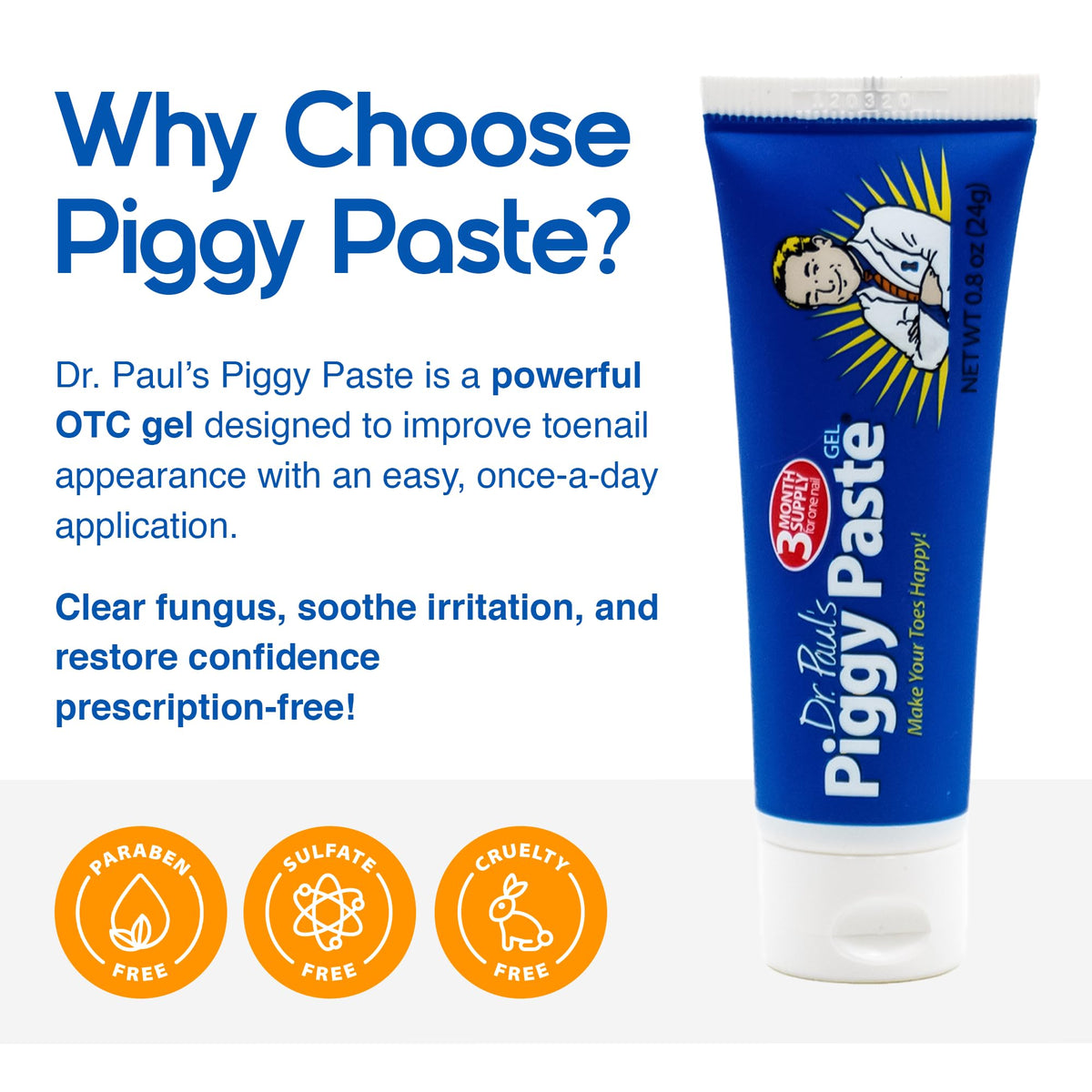 Piggy Paste for athletes and caregivers supports nail care routines.