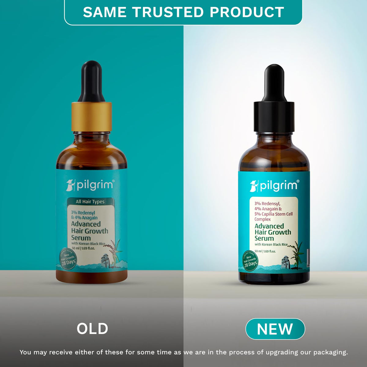 Pilgrim Advanced Hair Growth Serum dropper enables precise scalp application