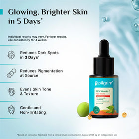 Pilgrim serum being applied to cleansed skin for smooth absorption