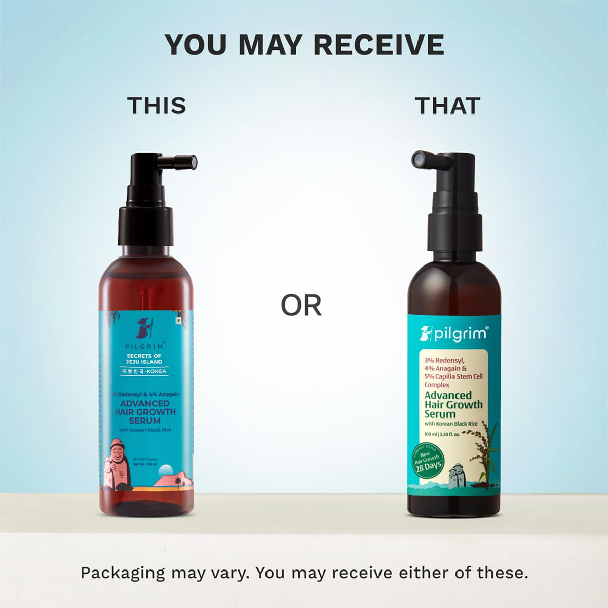 Pilgrim serum dropper close-up showing precise scalp application for targeted care.