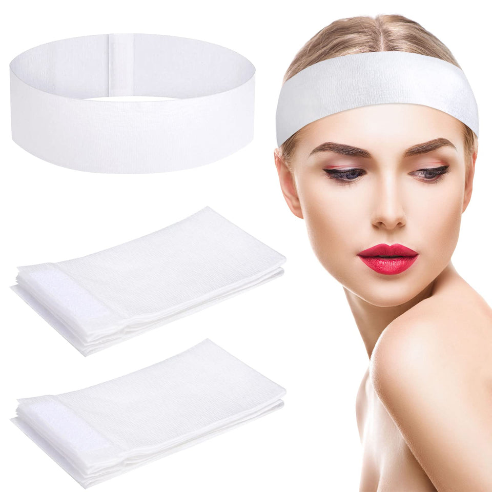 Pimoys 60-count spa headband packaging for easy daily skincare use