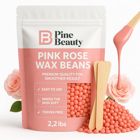 PINE BEAUTY CO hard wax beads 2.2lb bag for smooth, lasting waxing results.