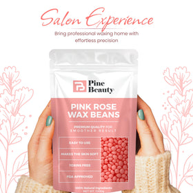 PINE BEAUTY CO spatula applicator enables precise wax application.