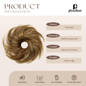 PineHalo real human hair closeup shows natural texture for seamless blending.