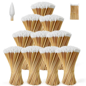 PINGMIC 6-inch gun cleaning swabs with a lint-free bamboo handle for precise reach.