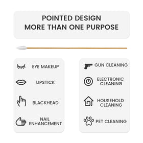PINGMIC long, absorbent swabs capture grime and moisture effectively.