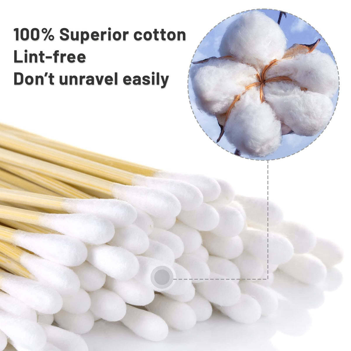 PINGMIC bamboo sticks offer a sturdy, durable handle during use