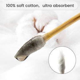 PINGMIC pointed-tips swabs reach tiny crevices for thorough cleaning.