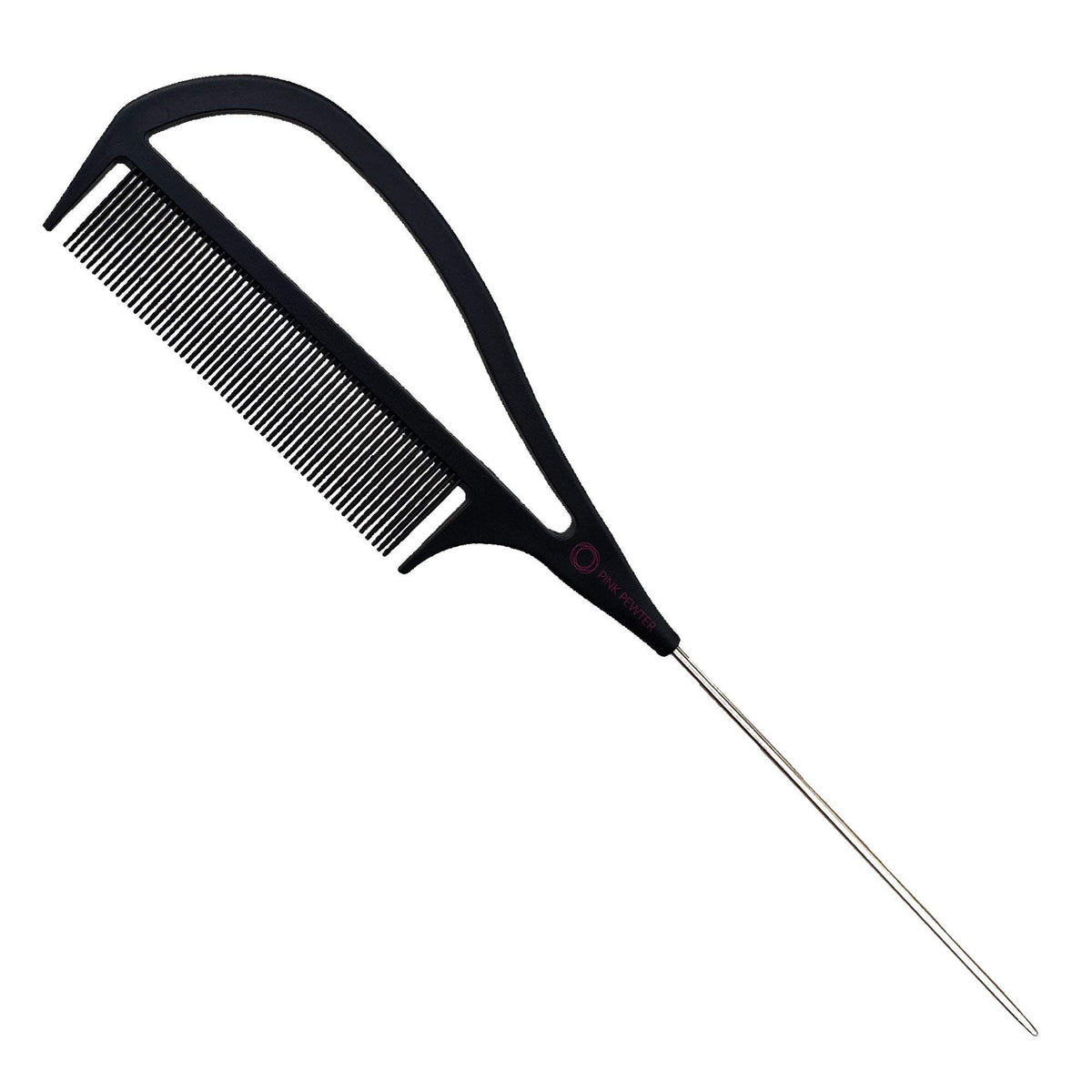 Pink Pewter Never Let Go carbon fibre comb demonstrates heat and chemical resistance.