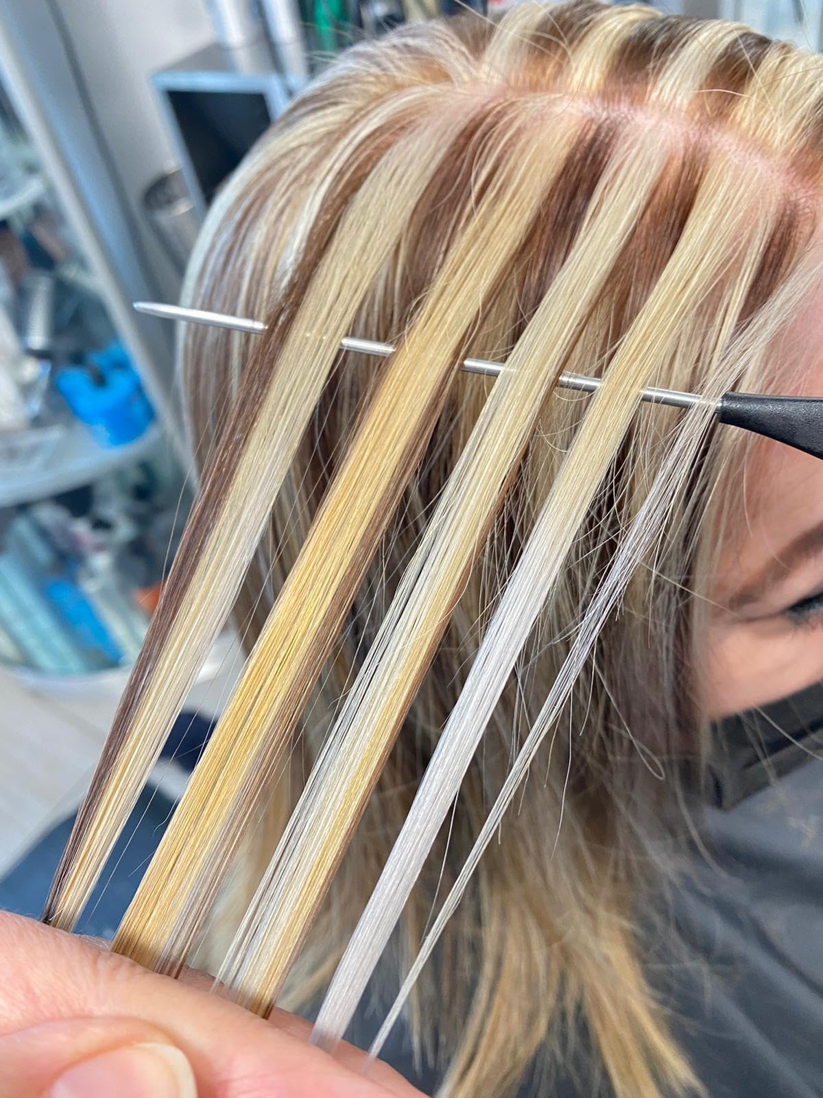 Pink Pewter Never Let Go patented design enhances styling precision in practice.