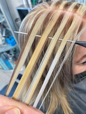 Pink Pewter Never Let Go patented design enhances styling precision in practice.