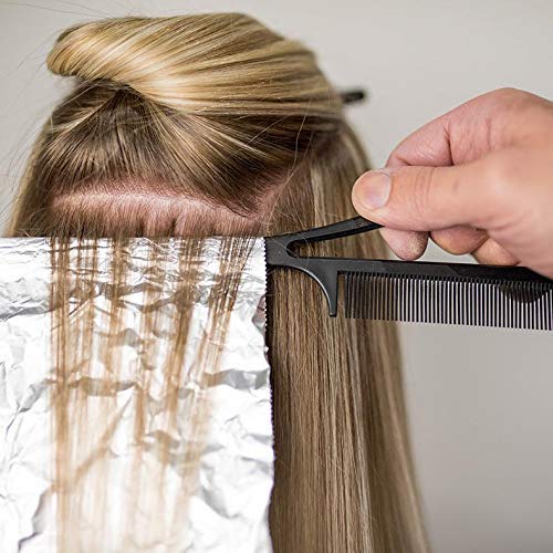 Close view of Pink Pewter Never Let Go comb showing patented stability and precision.