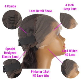 Pinketer pre-plucked 180-density wig with easy parting