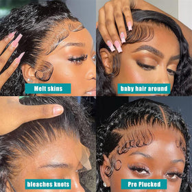 Pinketer virgin-human-hair 13x4 lace-front wig for natural movement