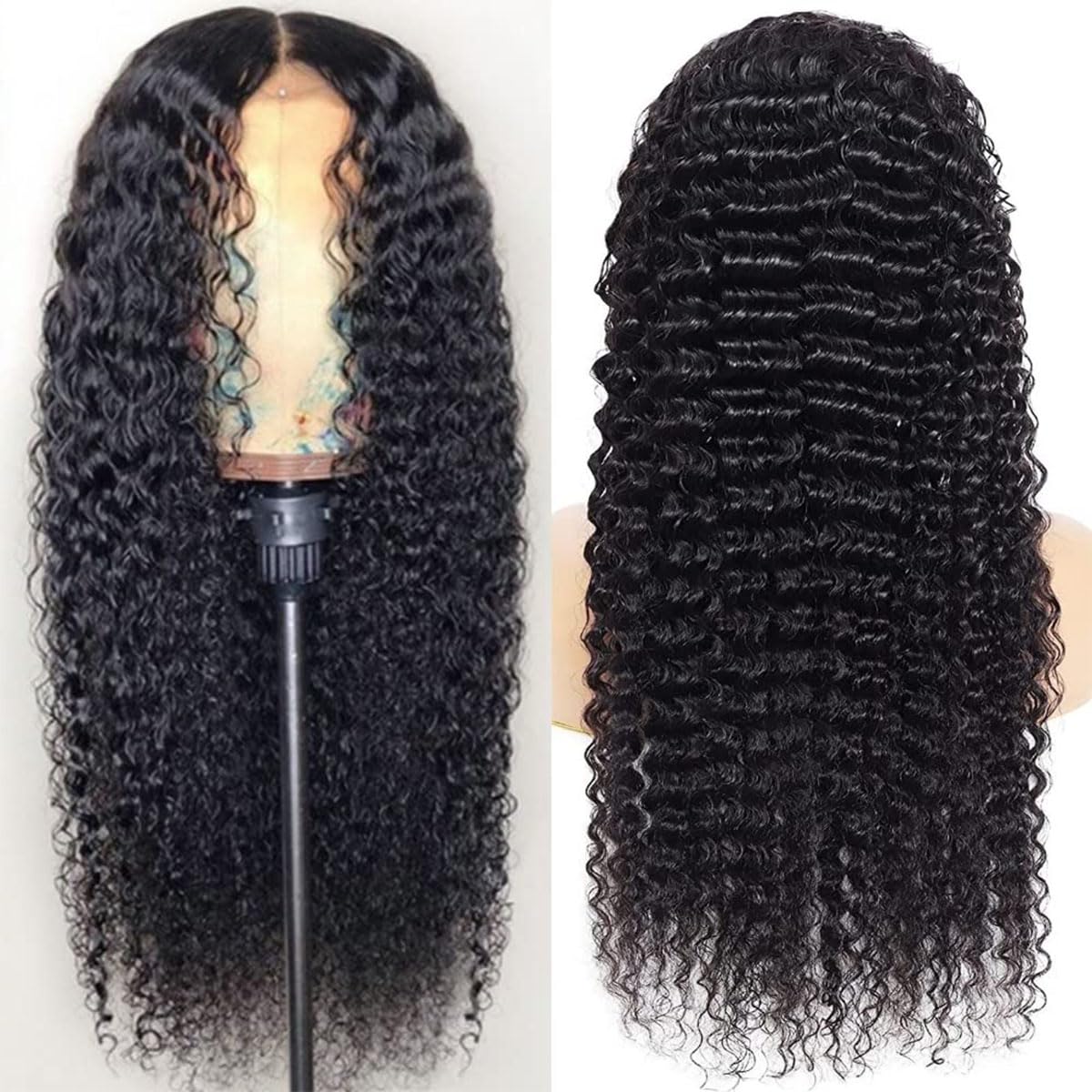 Pinketer wet-and-wavy texture lace-front wig for flexible styling
