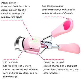 Pinkiou curler battery life lasts over ten days per charge