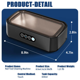 Pinkiou sterilizer doubles as jewelry cleaning in a safe 650ml capacity