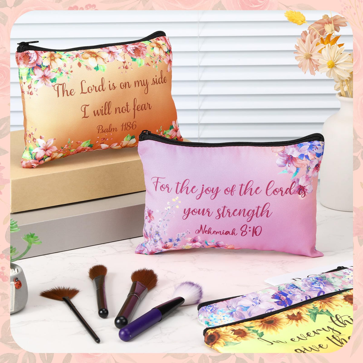 Pinkunn bible verse design bag shows colorful patterns for standout style