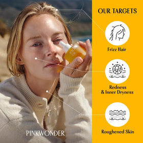 PINKWONDER Jojoba Oil dropper close-up highlights pure oil for facial care