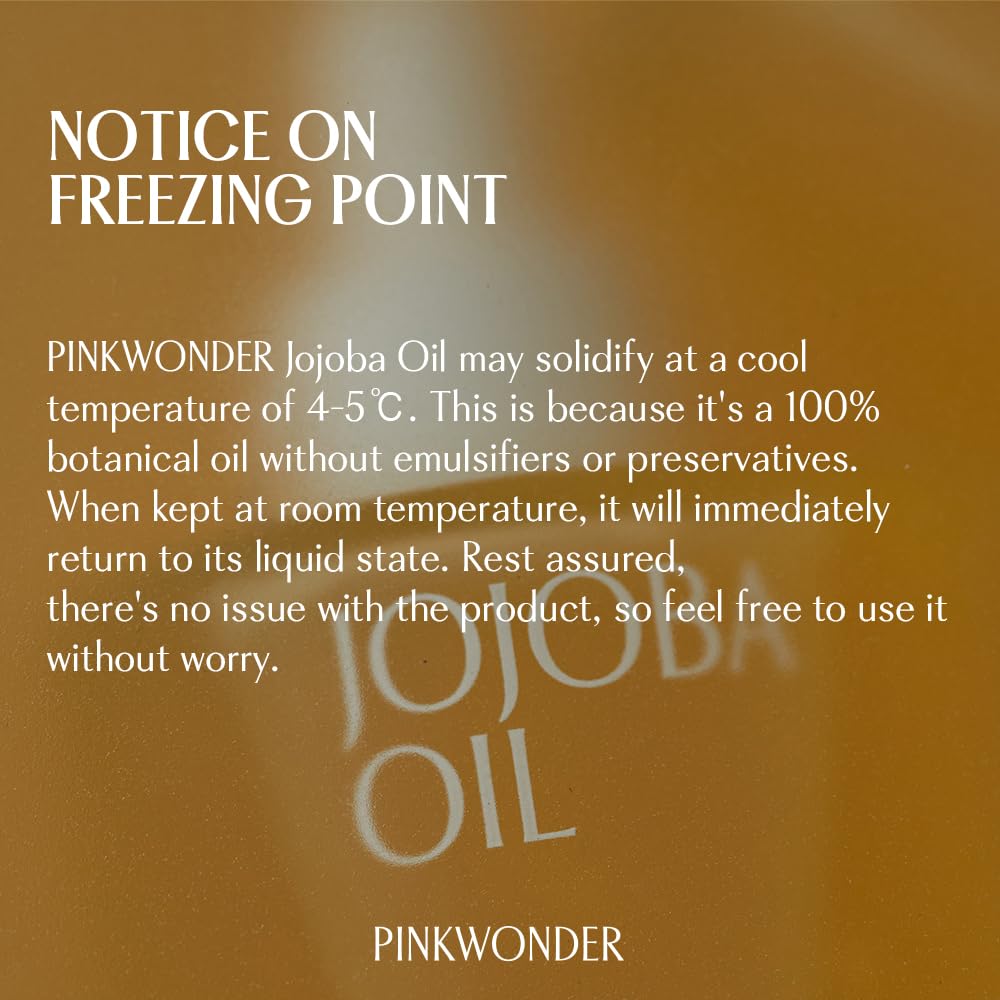 PINKWONDER Jojoba Oil on the face application provides balanced hydration