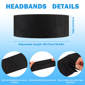 Pinkxhy headband closeup shows soft non-woven fabric for gentle wear.