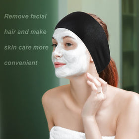 Pinkxhy headband in spa setting aids makeup application by controlling hair.
