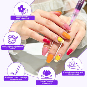 Pintada pens being used with easy shake and draw method