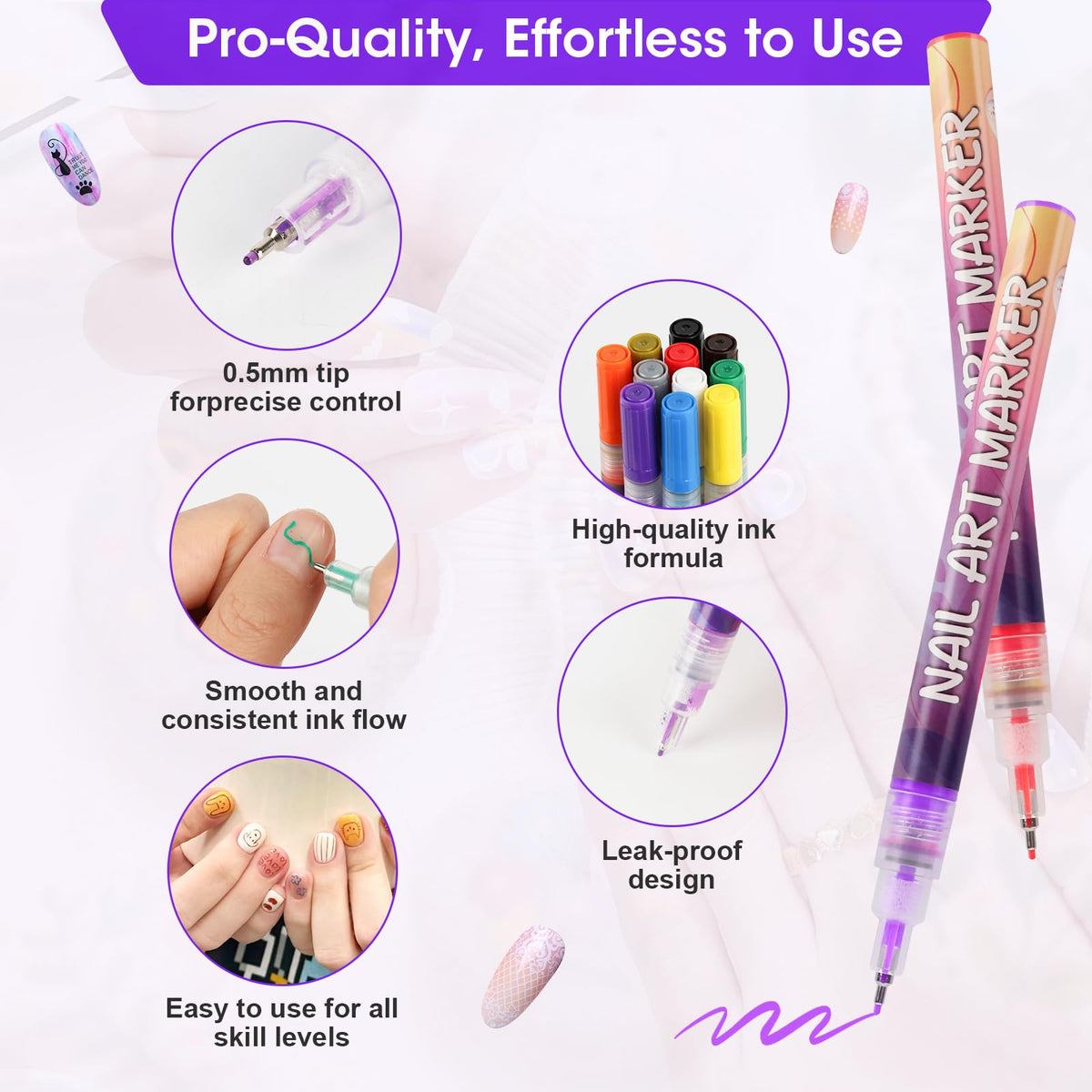 Pintada leak-proof ink flow demonstrating smooth writing