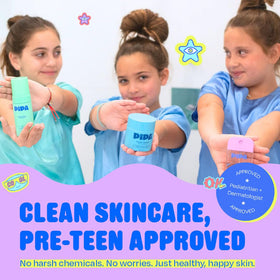 Pipa Glow Go kids-tweens-usage, kid-friendly skincare routine.
