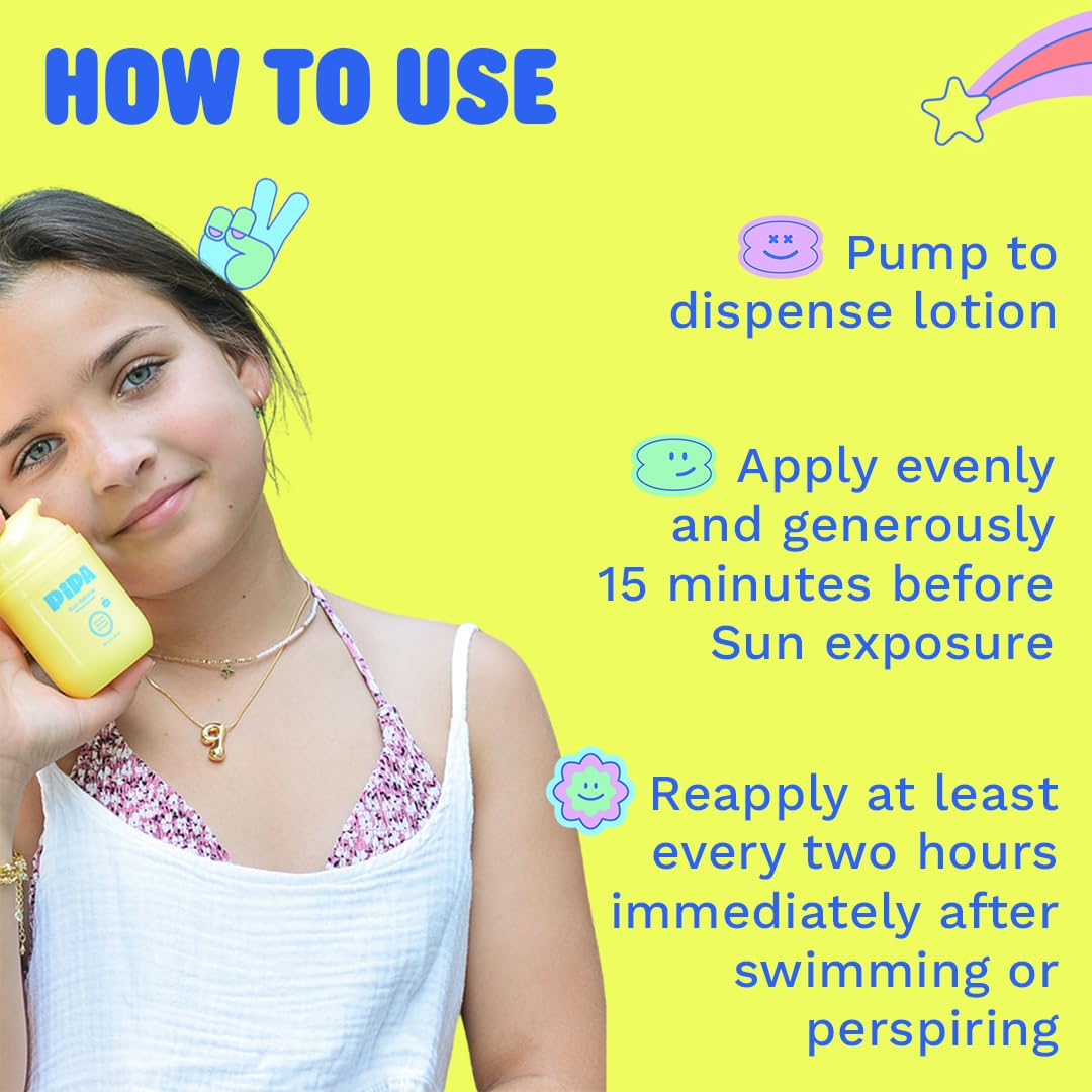 Pipa Sun-Sational daily-use sunscreen approved by pediatricians.