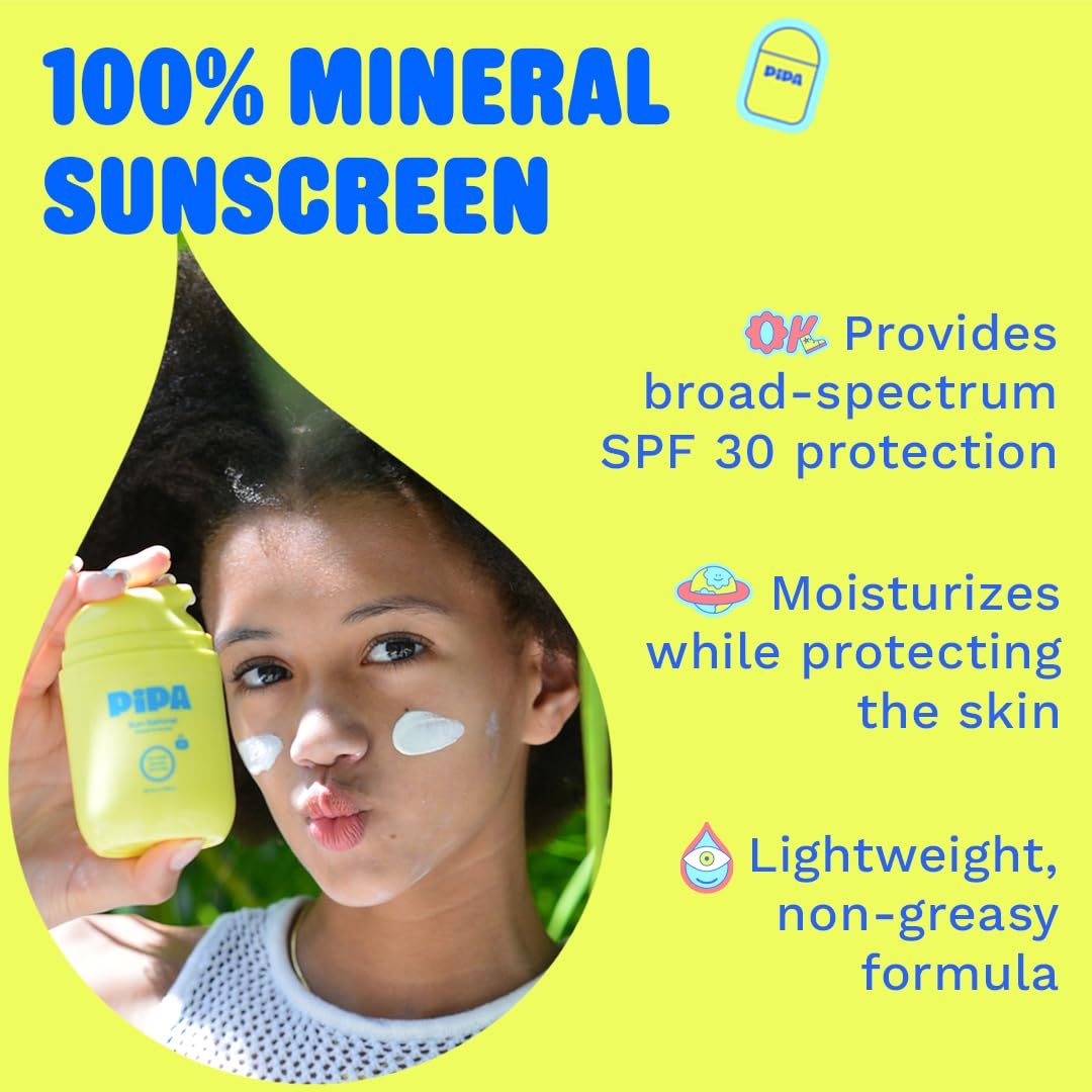 Pipa Sun-Sational unscented formula for sensitive skin protection.