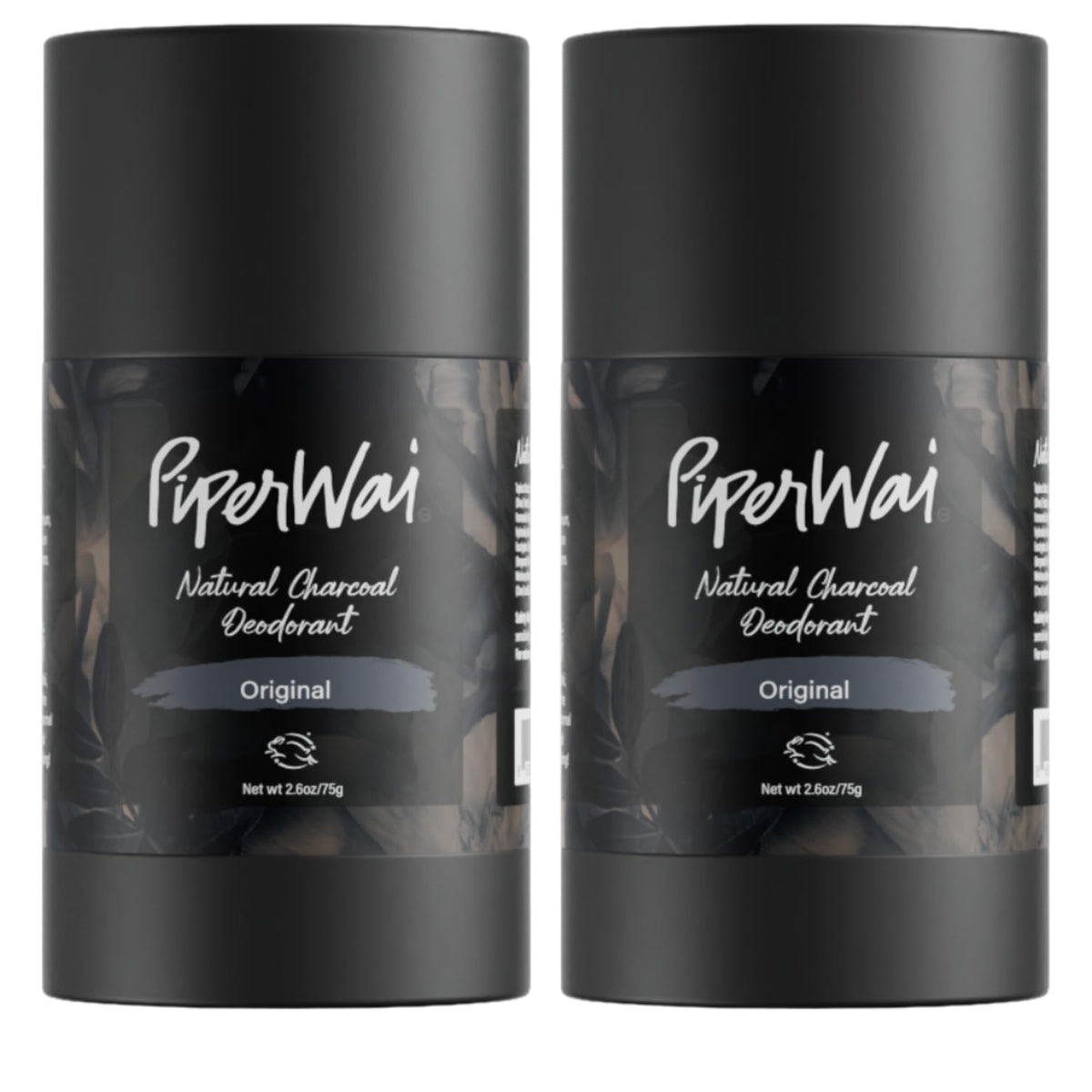 PiperWai Original Charcoal Deodorant packaging made from recycled ocean waste materials