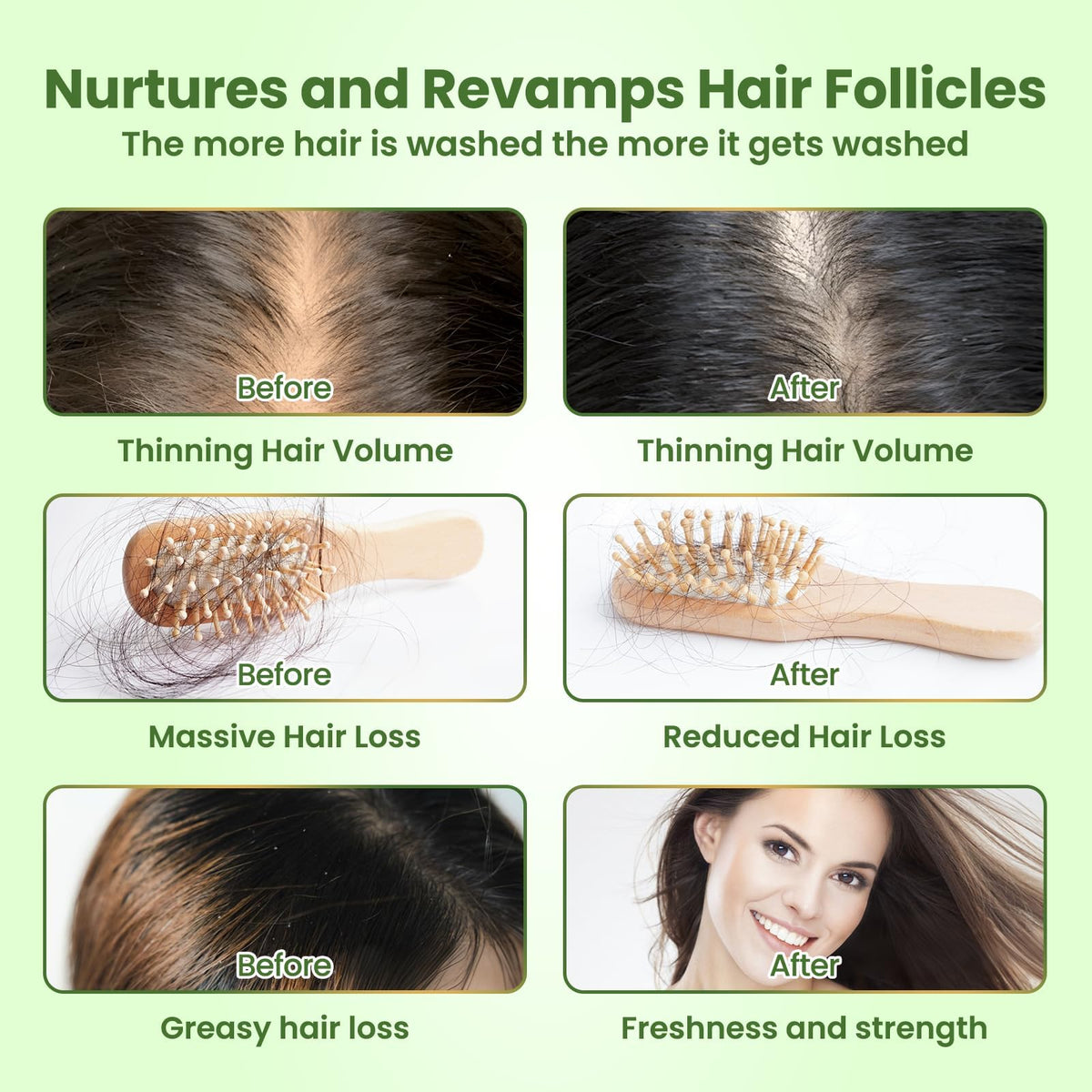 PIPIHUA rosemary shampoo label detail signaling purity and quality ingredients