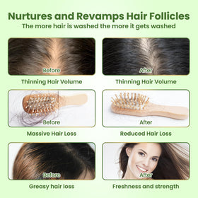 PIPIHUA rosemary shampoo label detail signaling purity and quality ingredients