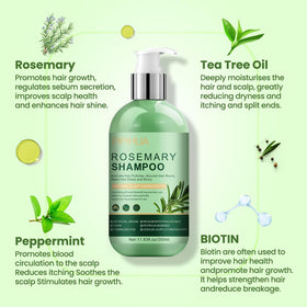 PIPIHUA rosemary shampoo on sink shelf for convenient routine
