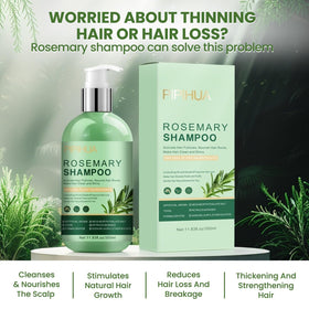 PIPIHUA rosemary shampoo pump dispenser shown for easy daily use