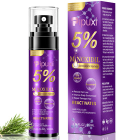 Pipuxi minoxidil spray bottle ready for daily scalp application.