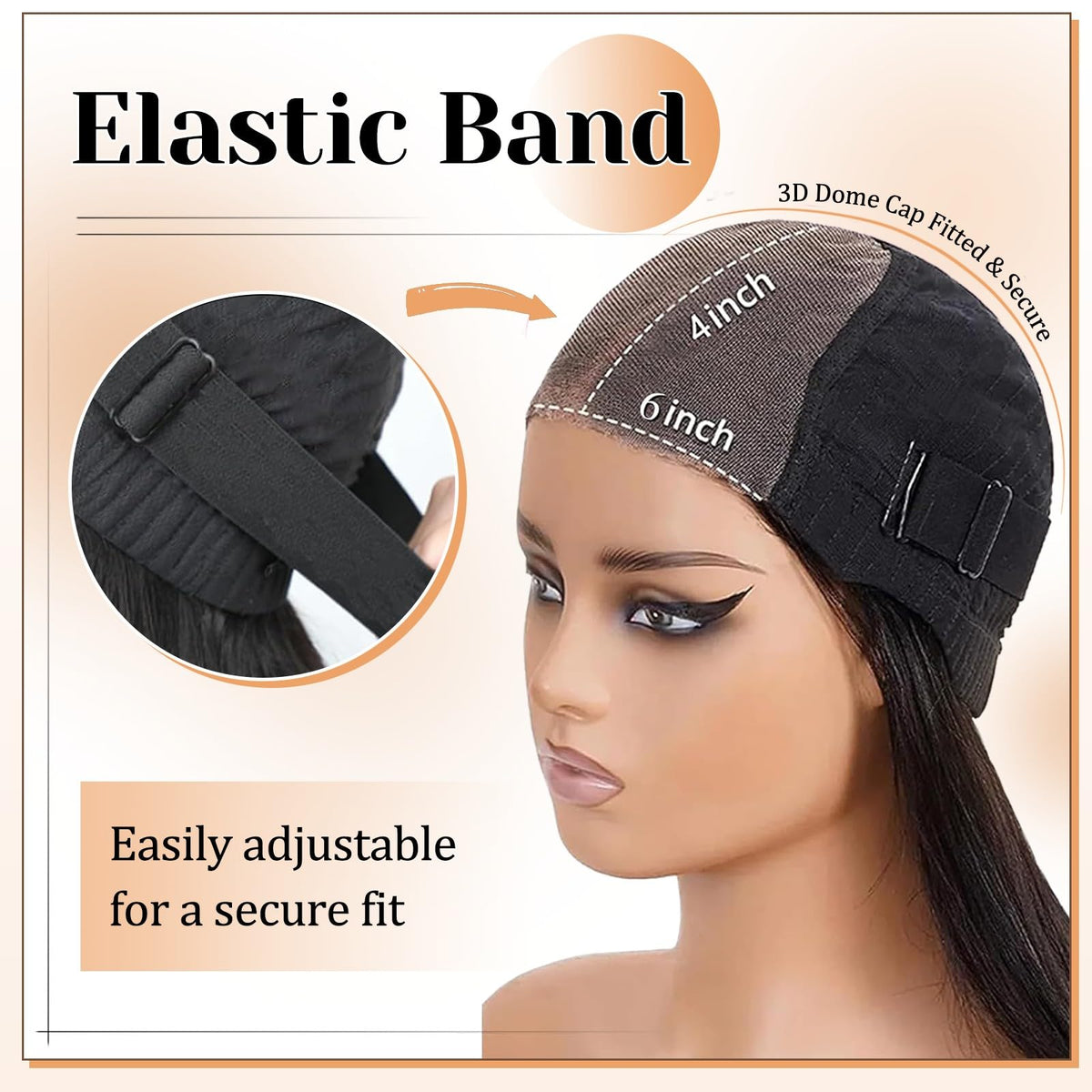 PISRY 3D dome-cap glueless wig ensures breathability and comfort all day.