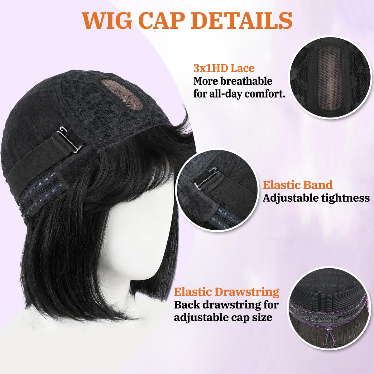 PISRY human hair texture with natural shine invites easy styling options