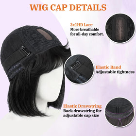 PISRY human hair texture with natural shine invites easy styling options