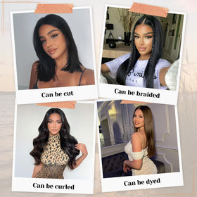 PISRY Natural black human hair wig pairs with any skin tone for a seamless look.