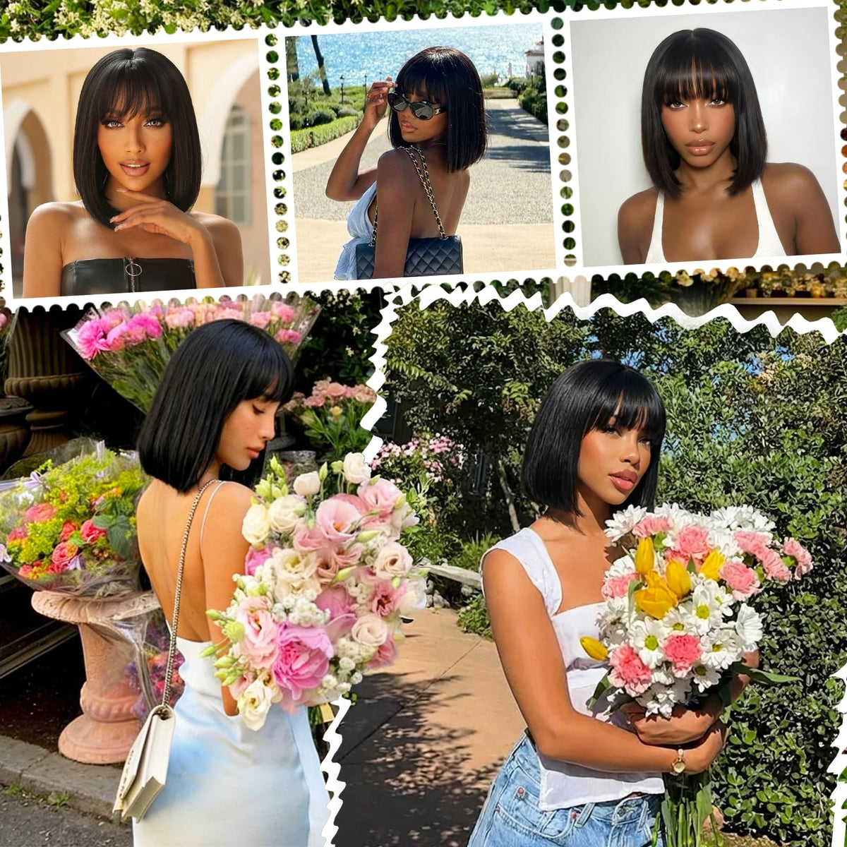 PISRY ready to wear wig in minutes for busy mornings